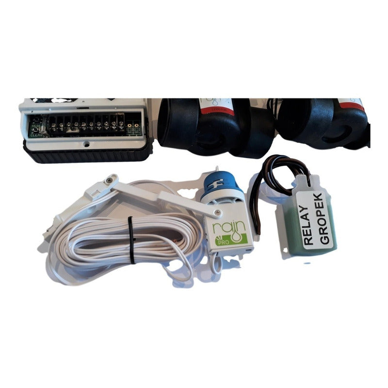 Sistema Riego Automático Kit 6 Zonas Progr+valv 915+sens+relay
